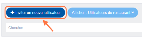 Click on  Inviter un nouvel utilisateur
