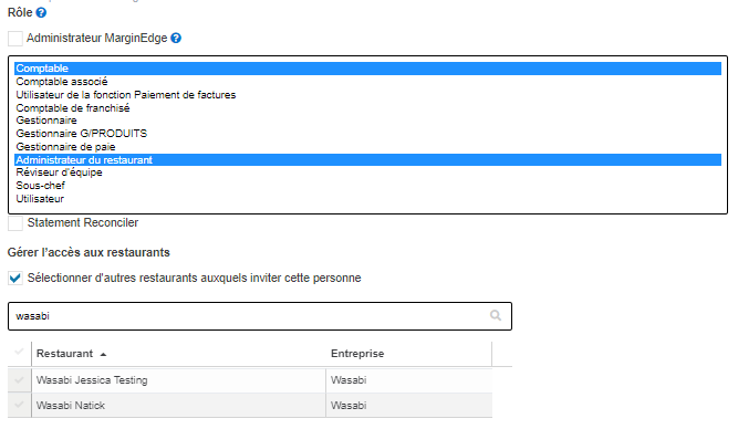 Click on Inviter un nouvel utilisateur…